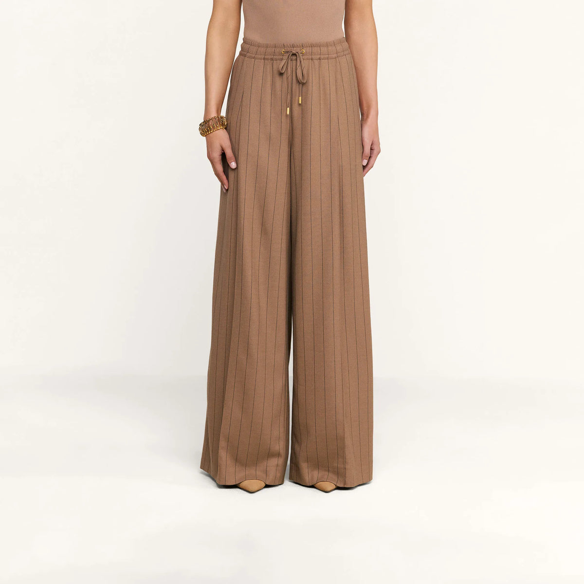 Mocha Tan/Brown Pinstripe