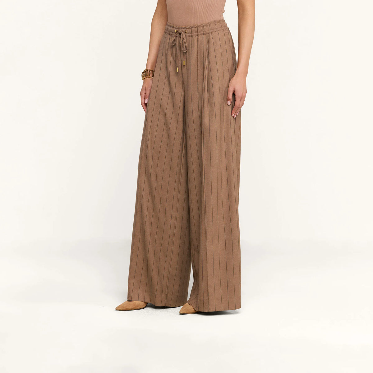 Mocha Tan/Brown Pinstripe