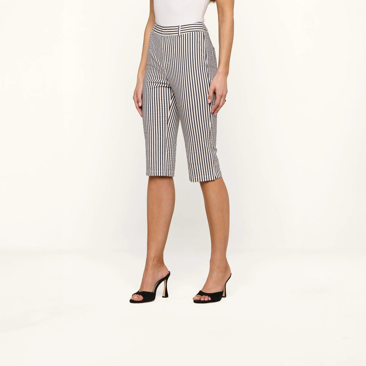 Ivory/Midnight Stripe