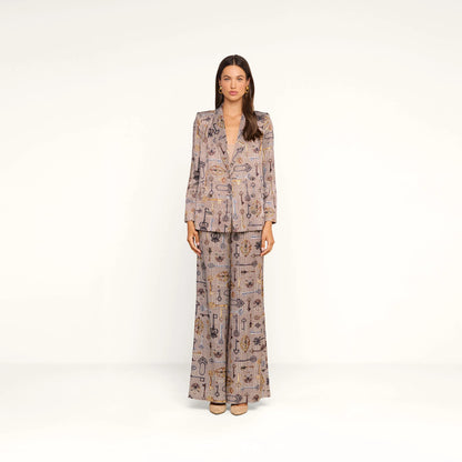Brown Multi Houndstooth Key