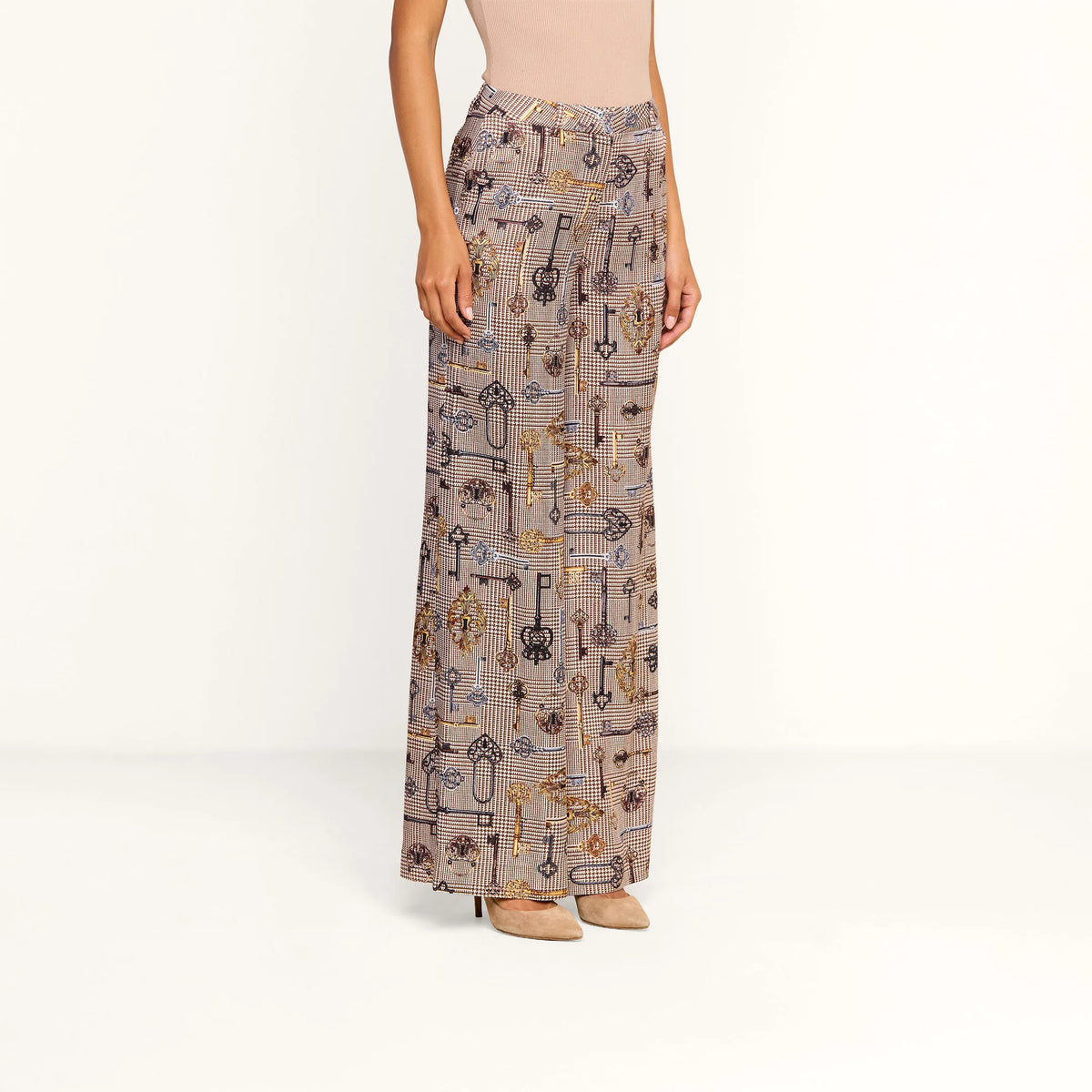 Brown Multi Houndstooth Key