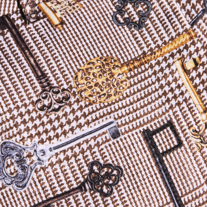 Brown Multi Houndstooth Key