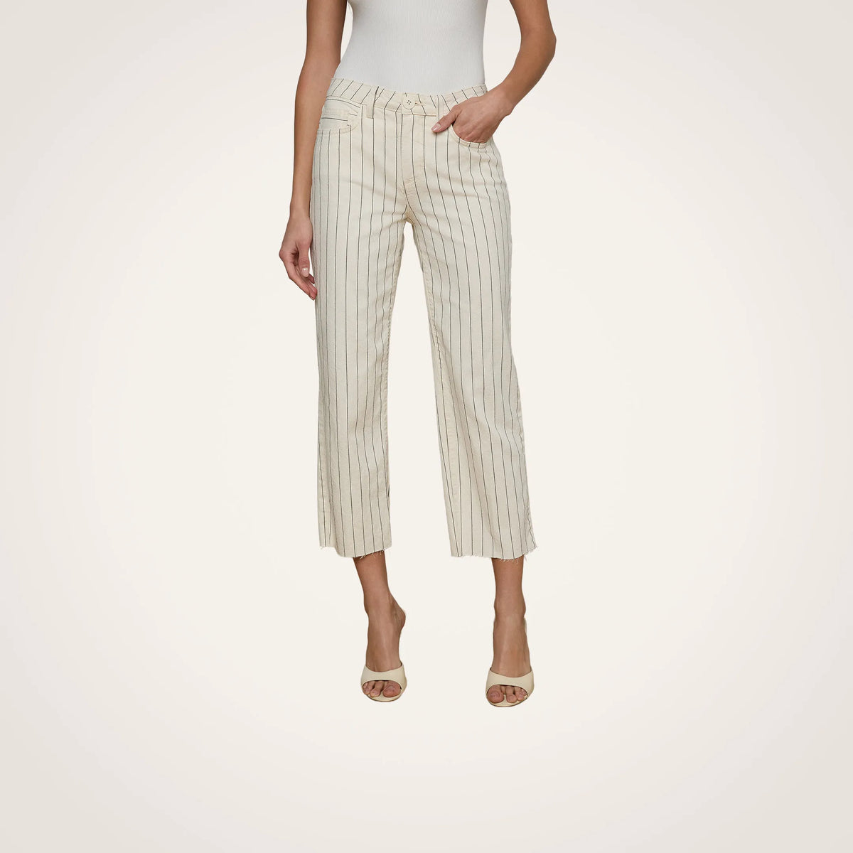 Ecru/Navy Stripe