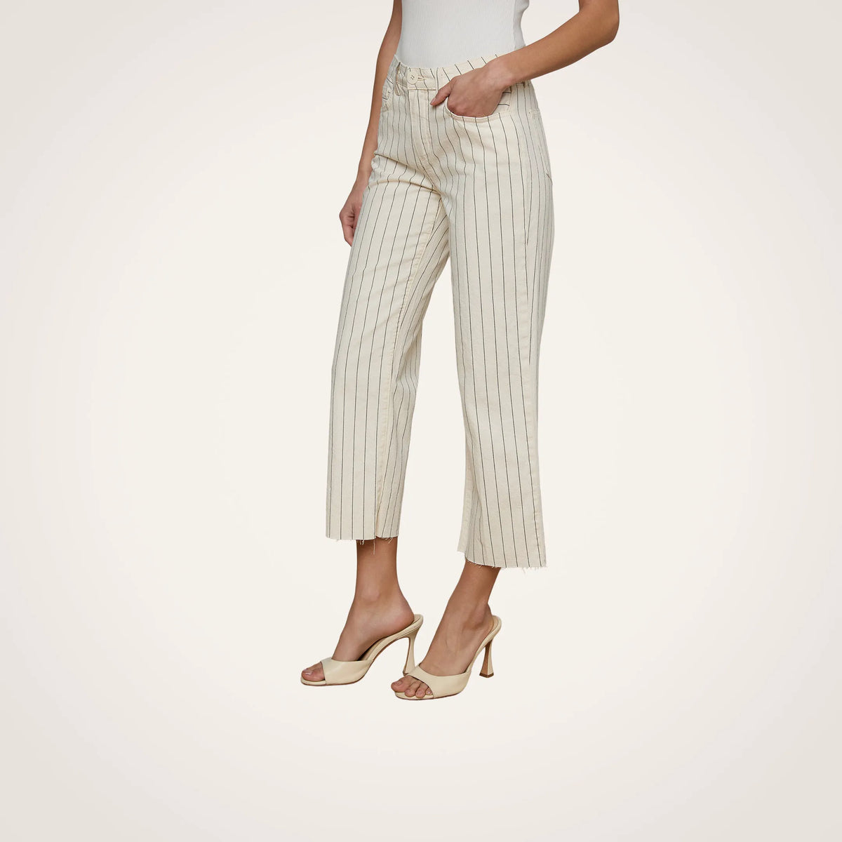 Ecru/Navy Stripe