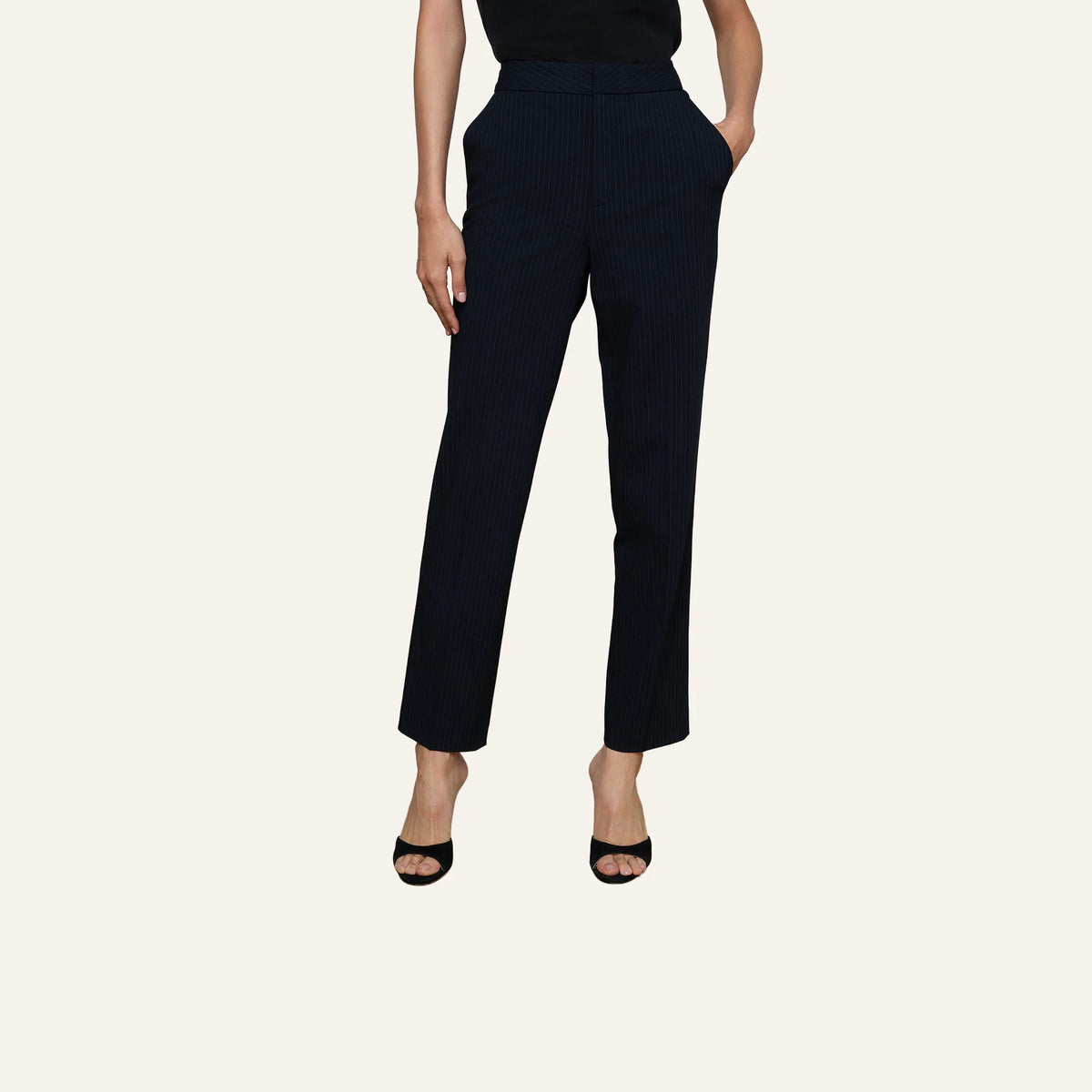 Midnight/Ivory Pinstripe