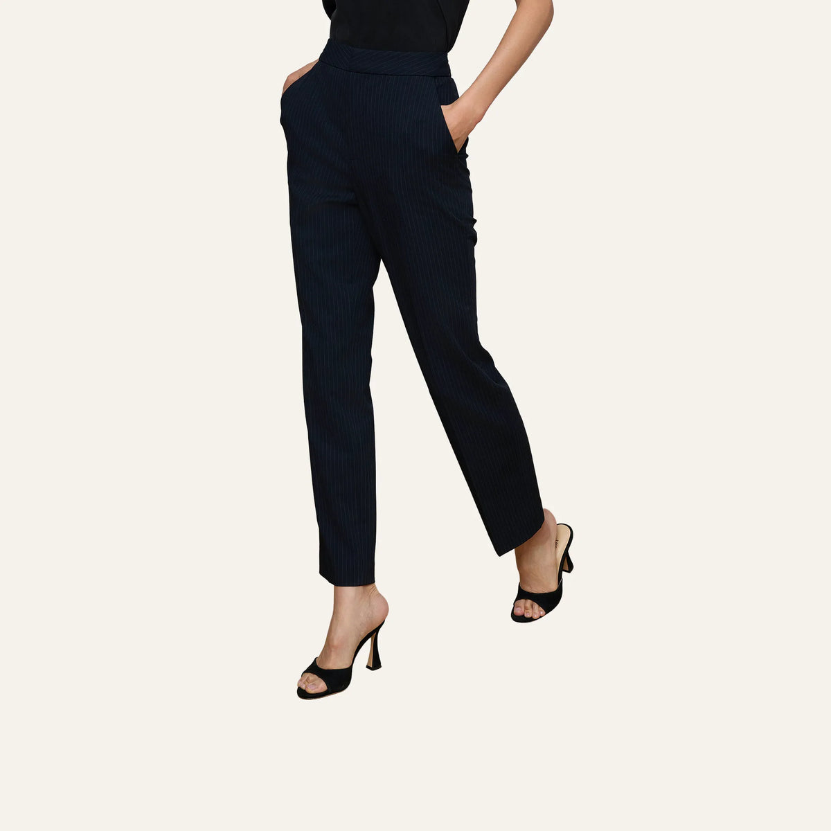 Midnight/Ivory Pinstripe