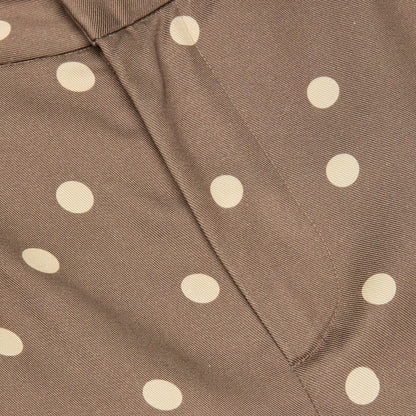 Cardamom/Ecru Polka Dot