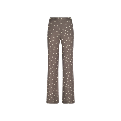 Cardamom/Ecru Polka Dot