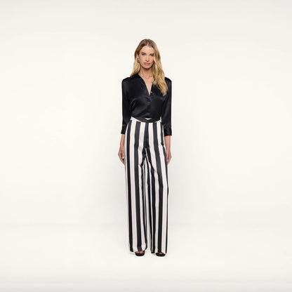 Vintage White/Black Large Stripe
