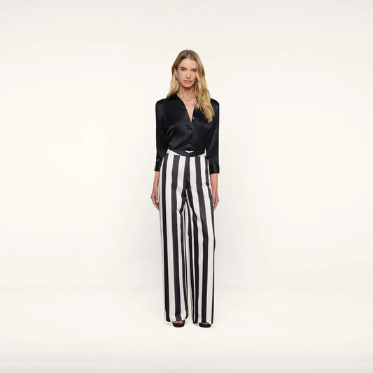 Vintage White/Black Large Stripe