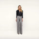 Vintage White/Black Large Stripe