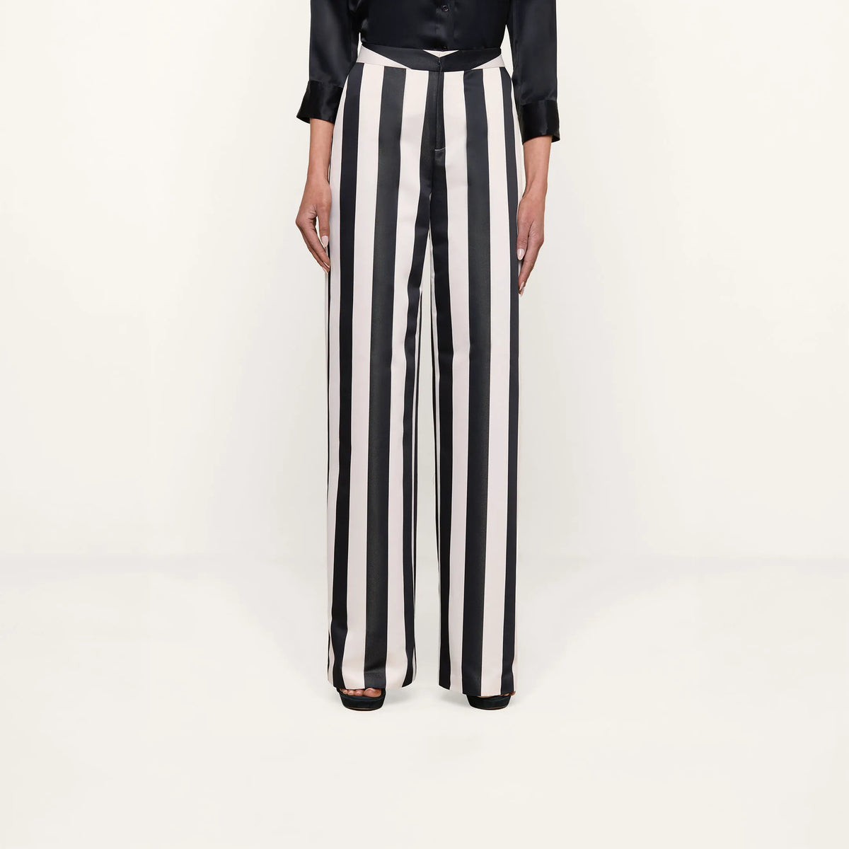 Vintage White/Black Large Stripe