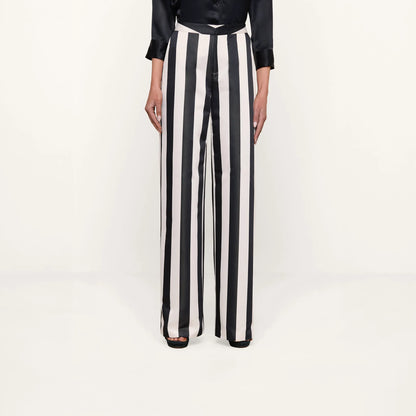 Vintage White/Black Large Stripe
