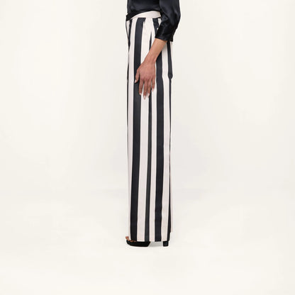 Vintage White/Black Large Stripe