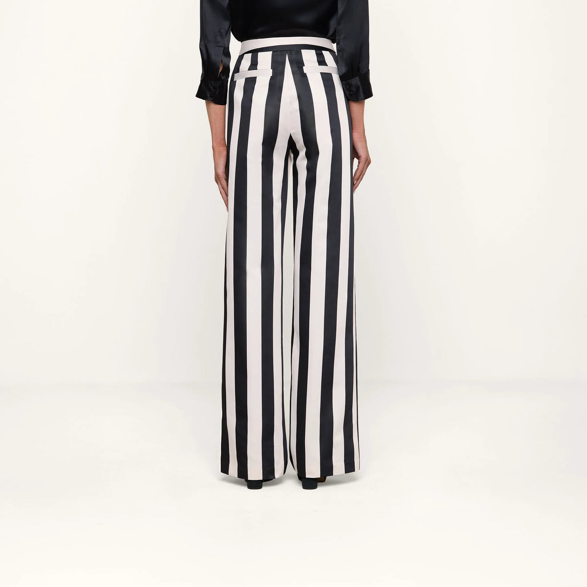 Vintage White/Black Large Stripe