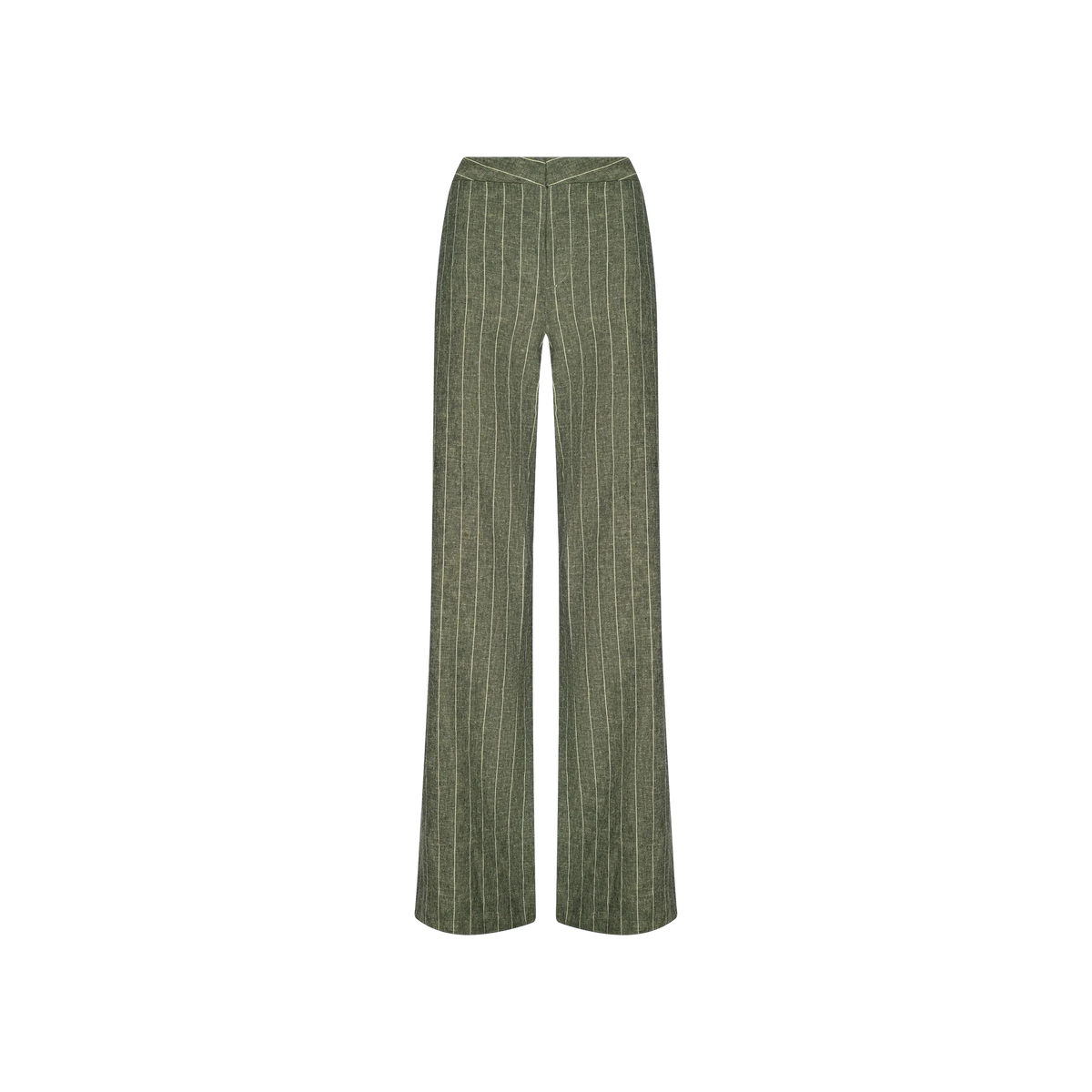 Olive Green Pinstripe