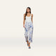 Ivory/Blue Watercolor Lace Paisley