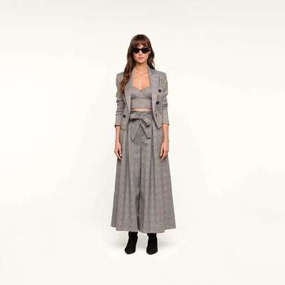 Beige/Black Lurex Glen Plaid