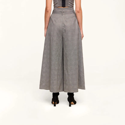 Beige/Black Lurex Glen Plaid