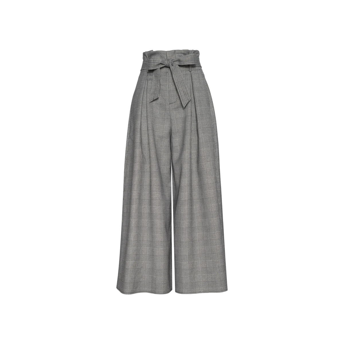 Beige/Black Lurex Glen Plaid