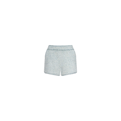 Light Blue/Ivory Chevron