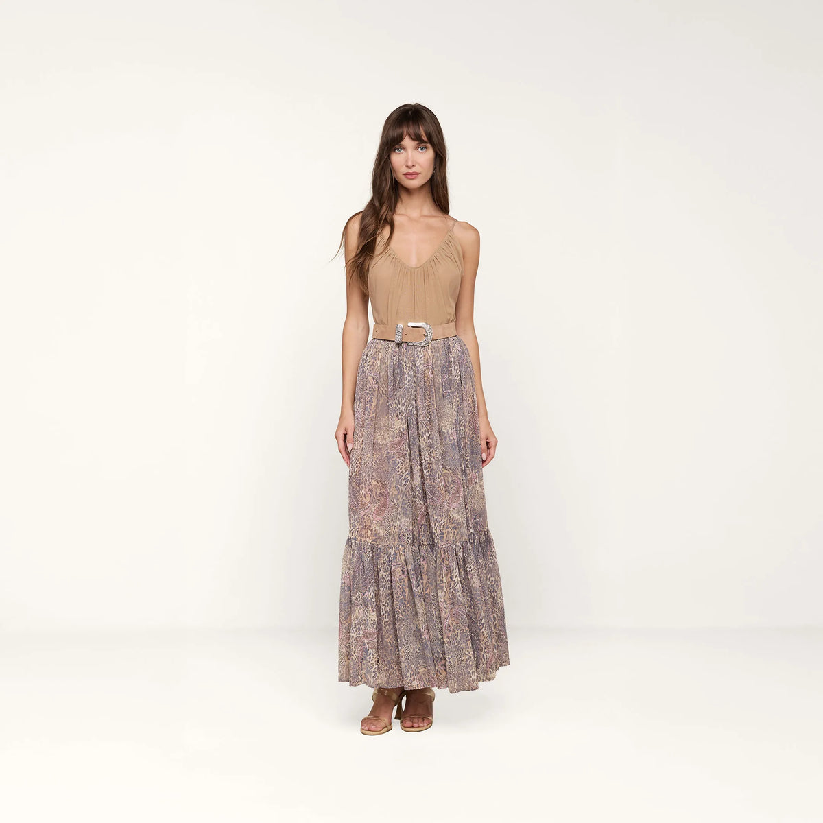 Tan/Mauve Valencia Leopard
