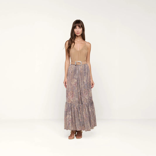 Tan/Mauve Valencia Leopard