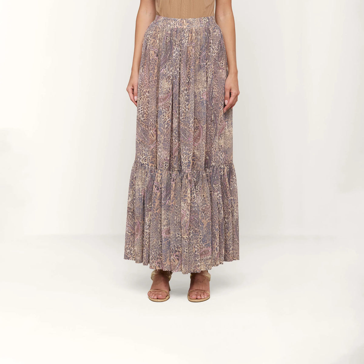 Tan/Mauve Valencia Leopard