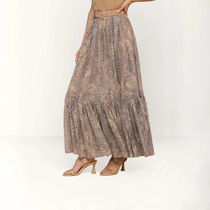 Tan/Mauve Valencia Leopard