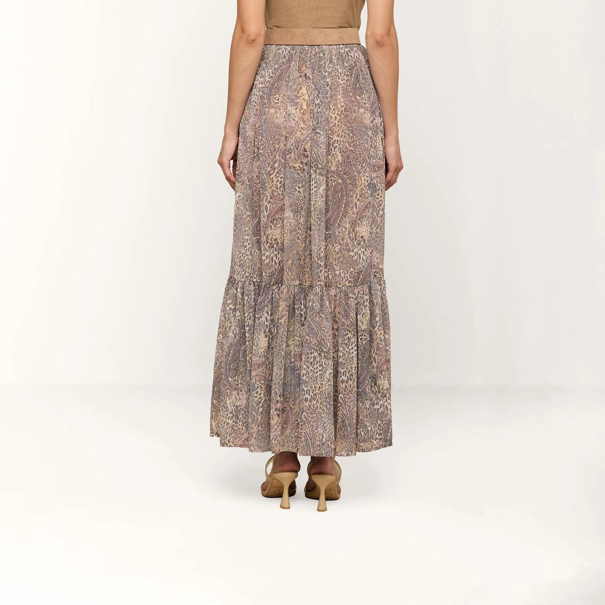 Tan/Mauve Valencia Leopard