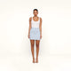 Light Blue/Sienna Pinstripe