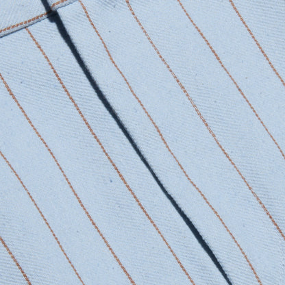 Light Blue/Sienna Pinstripe