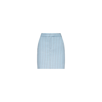 Light Blue/Sienna Pinstripe
