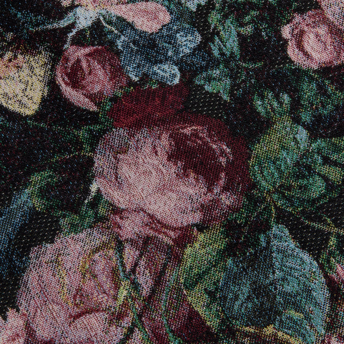 Black Multi Rose Vase Tapestry