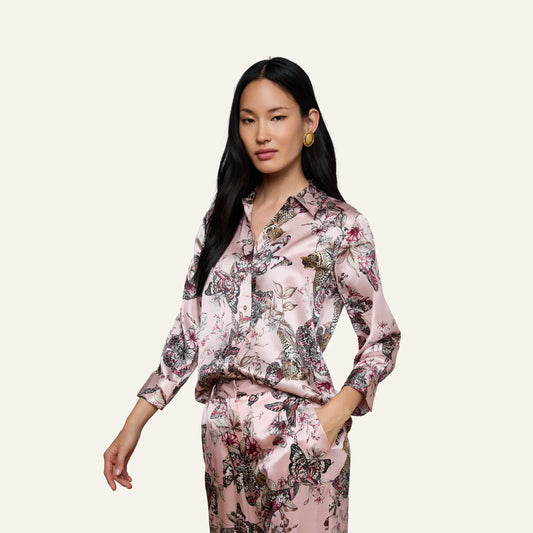 Light Nectar Pink Small Multi Butterfly Jungle