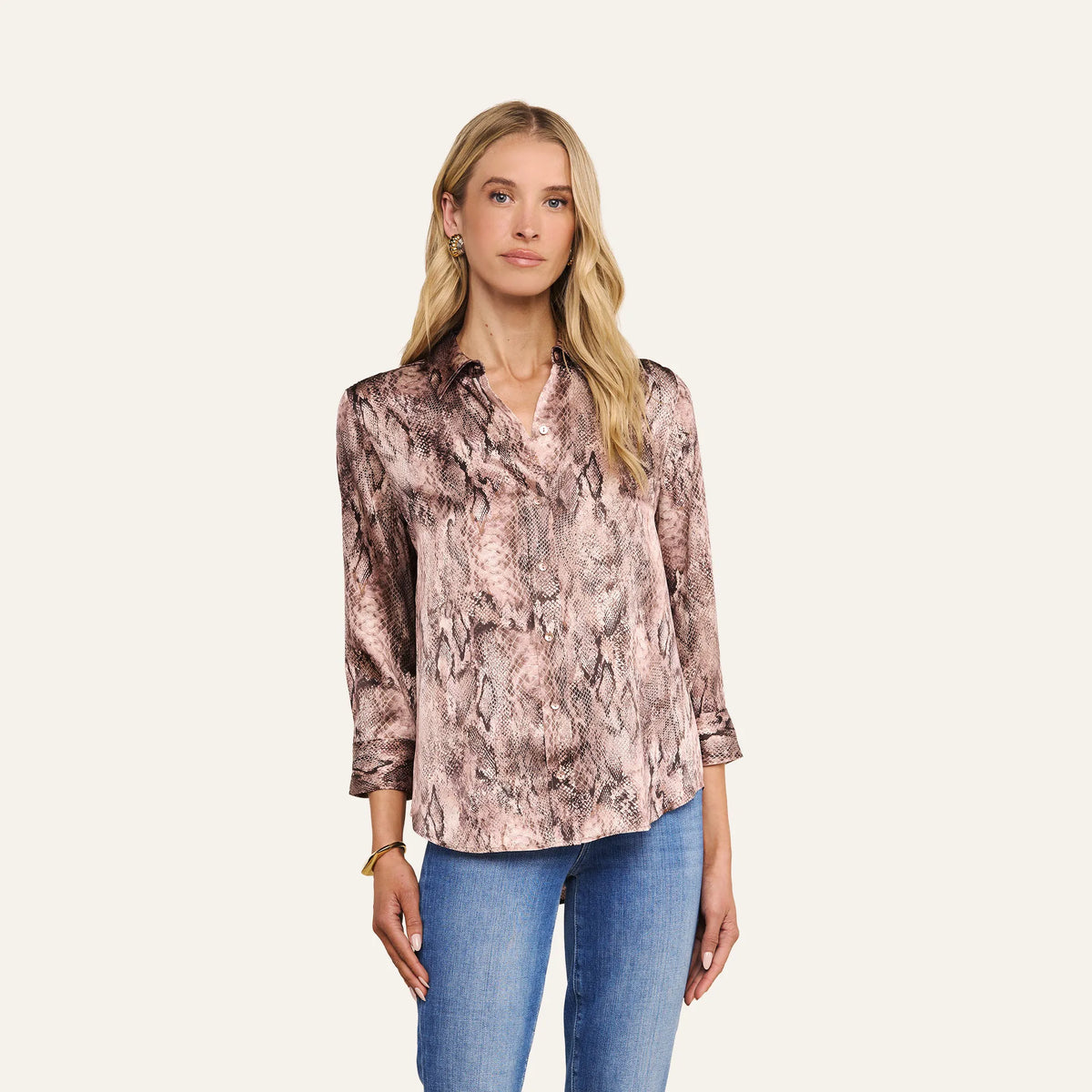 Mauve Multi Western Snake Print