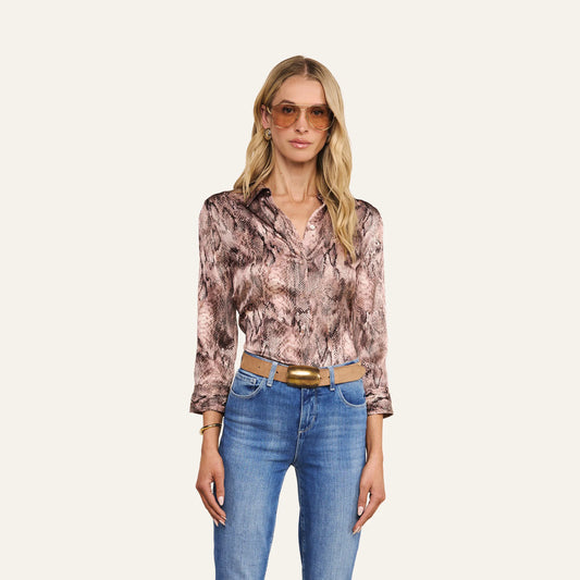 Mauve Multi Western Snake Print