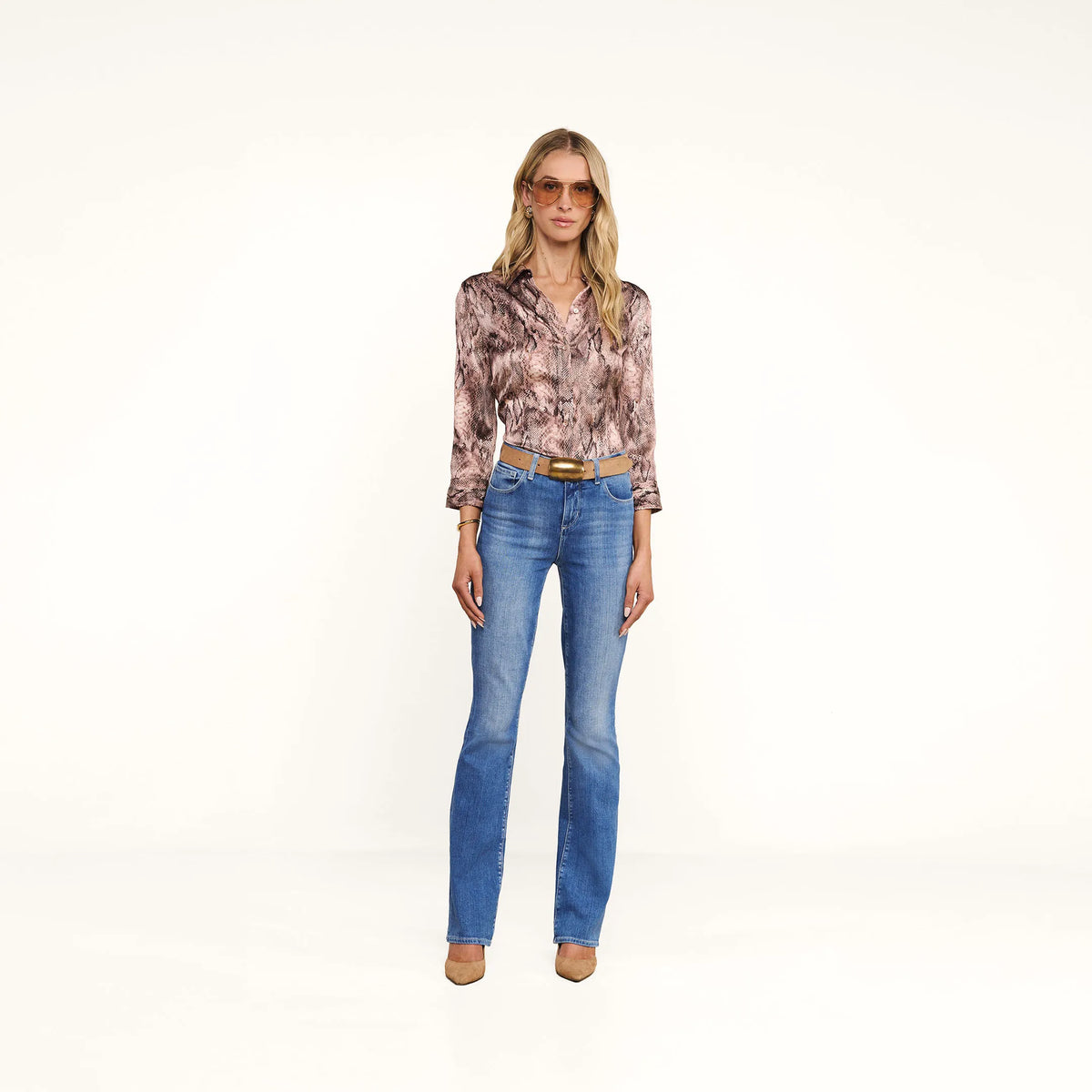 Mauve Multi Western Snake Print
