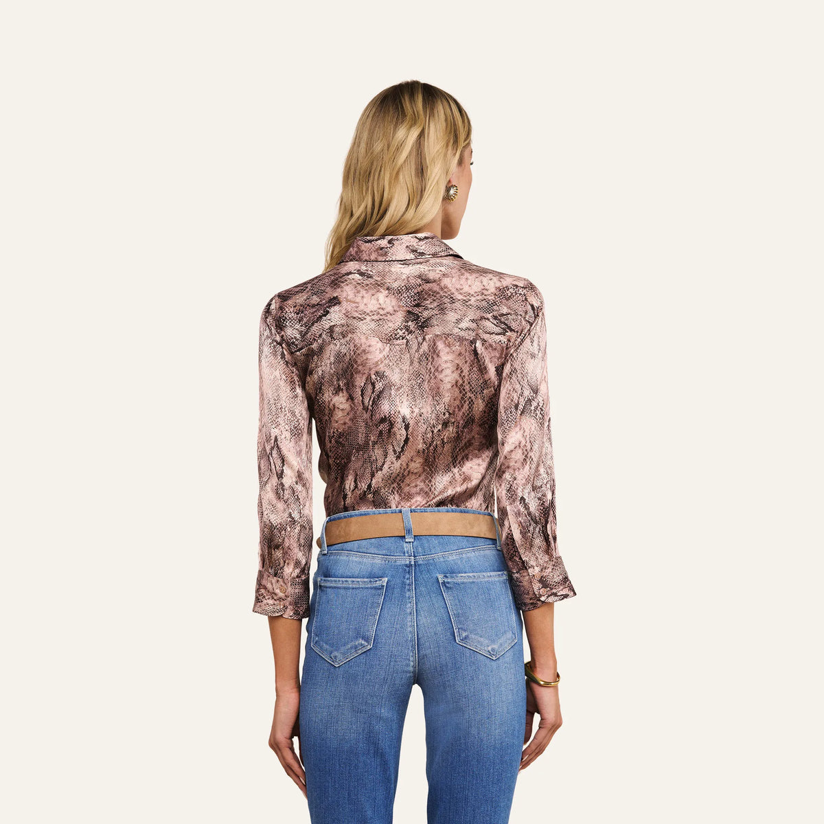 Mauve Multi Western Snake Print