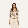 Ecru/Mauve Romantic Rose