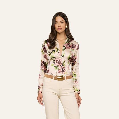 Ecru/Mauve Romantic Rose