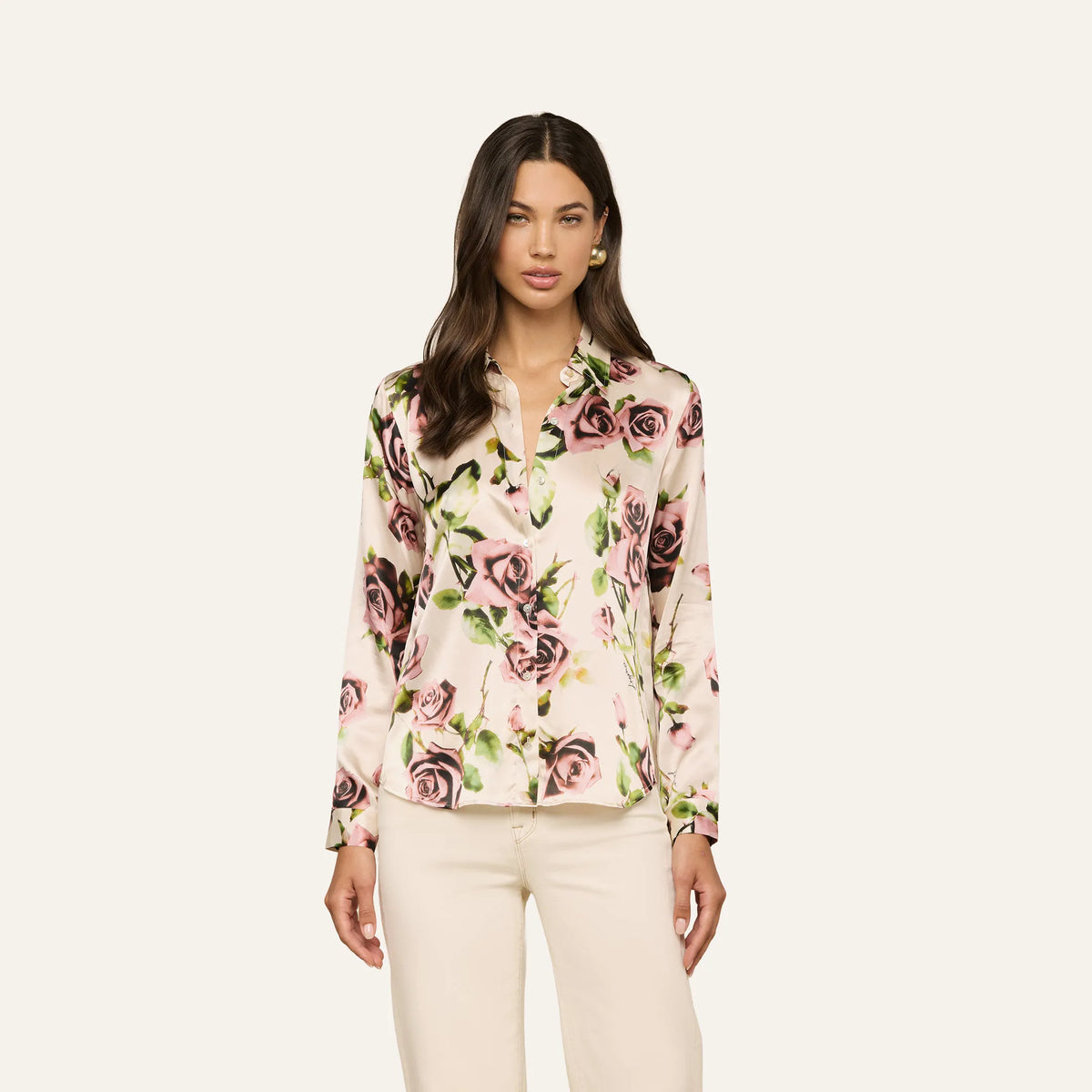 Ecru/Mauve Romantic Rose