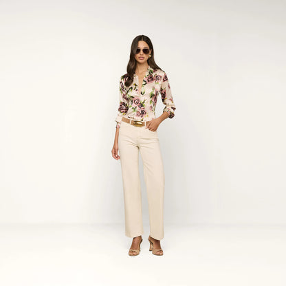 Ecru/Mauve Romantic Rose