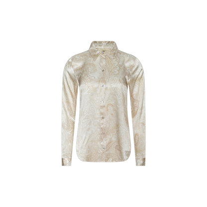 Vintage White Tonal Paisley
