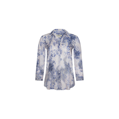 Ivory/Blue Watercolor Lace Paisley