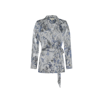 Grey Multi Watercolor Butterfly
