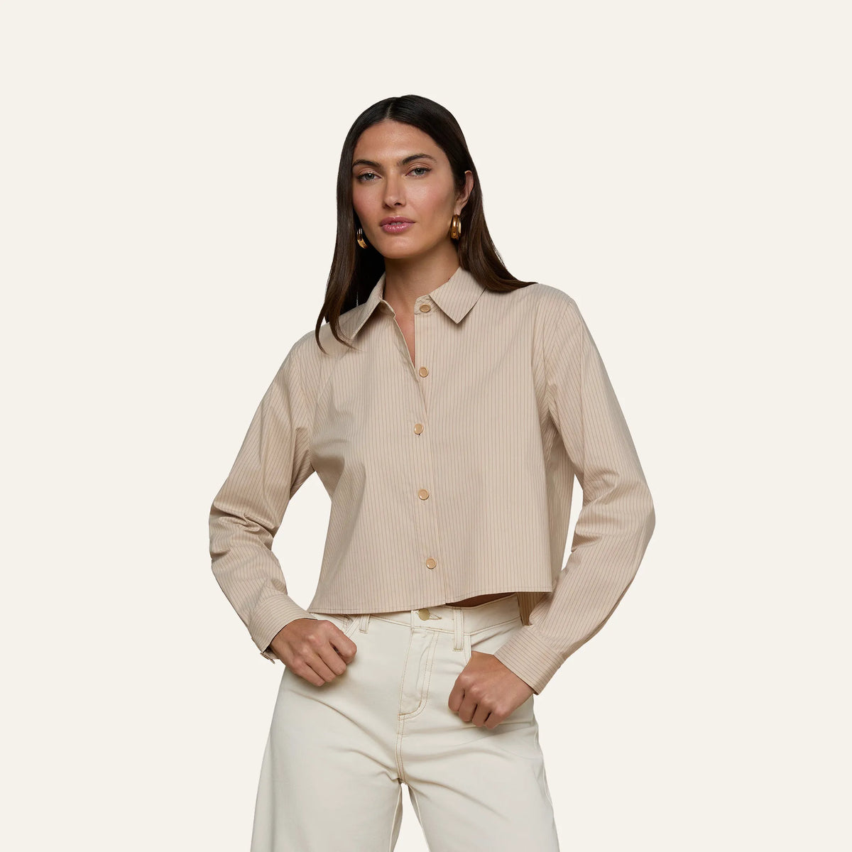 Macadamia/Light Brown Stripe