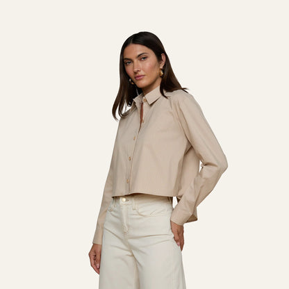 Macadamia/Light Brown Stripe