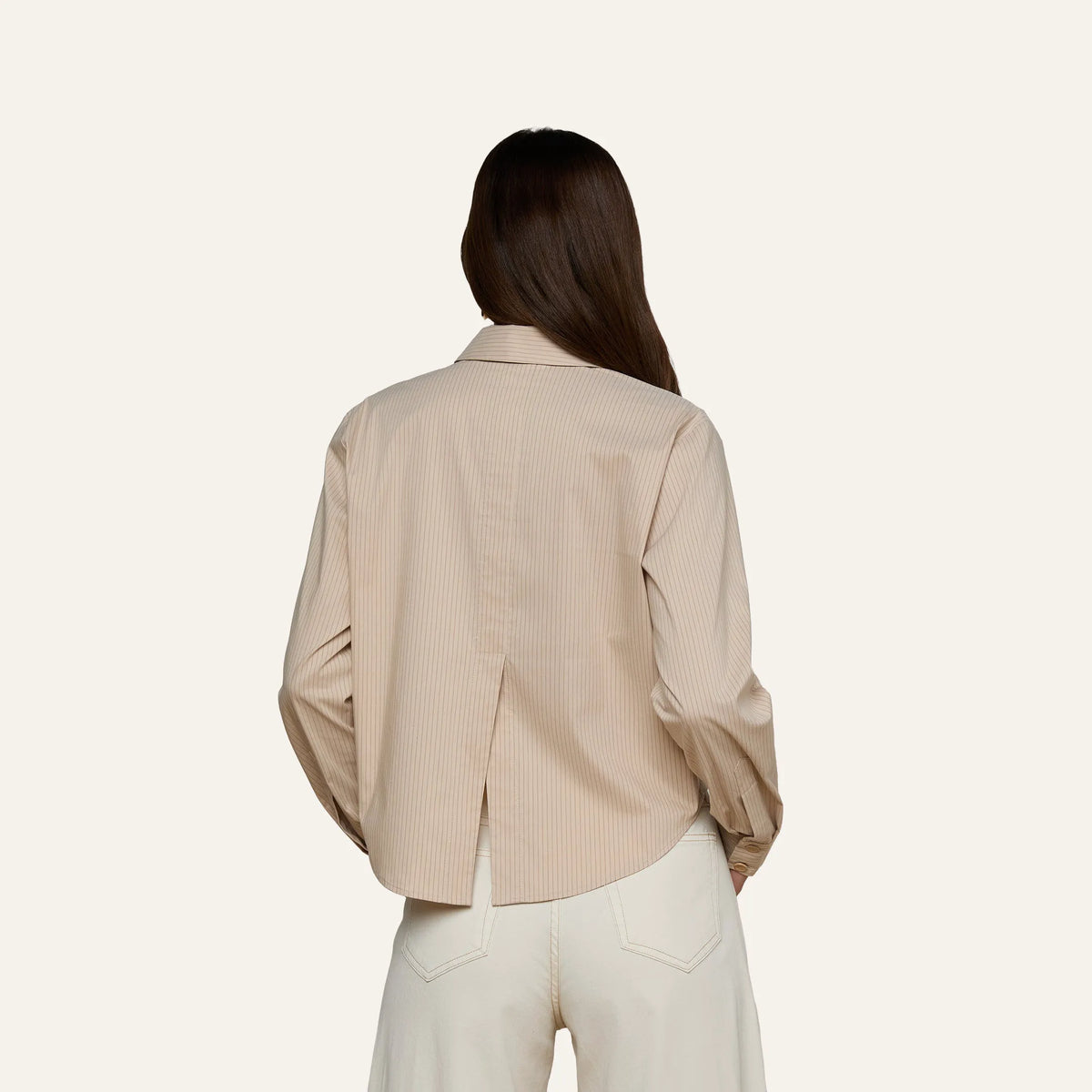 Macadamia/Light Brown Stripe