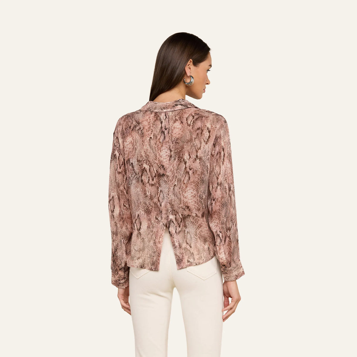 Mauve/Multi Western Snake Print